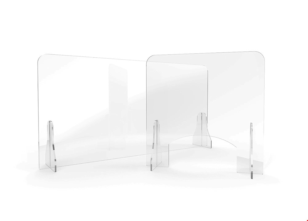 ACHOO® Crystal Clear Free Standing Perspex Screen