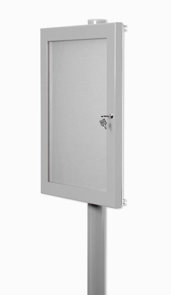 External Notice Board Exterior Single Post Mounted