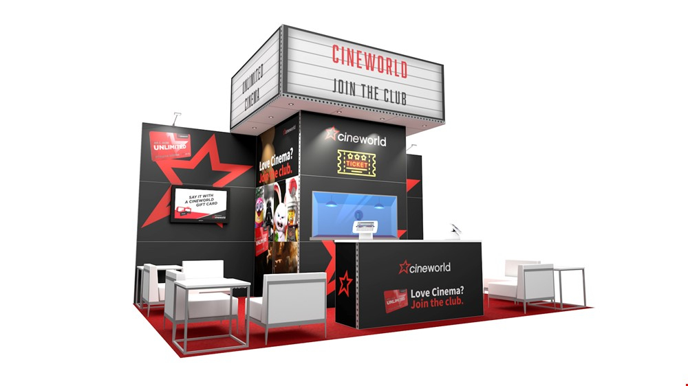 Integra<sup>®</sup> Exhibition Stand 6m x 4m Backwall Kit 27 - To Hire