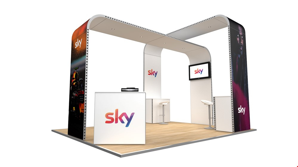 Integra® Exhibition Stand 5m x 4m Island Kit 18 - To Hire