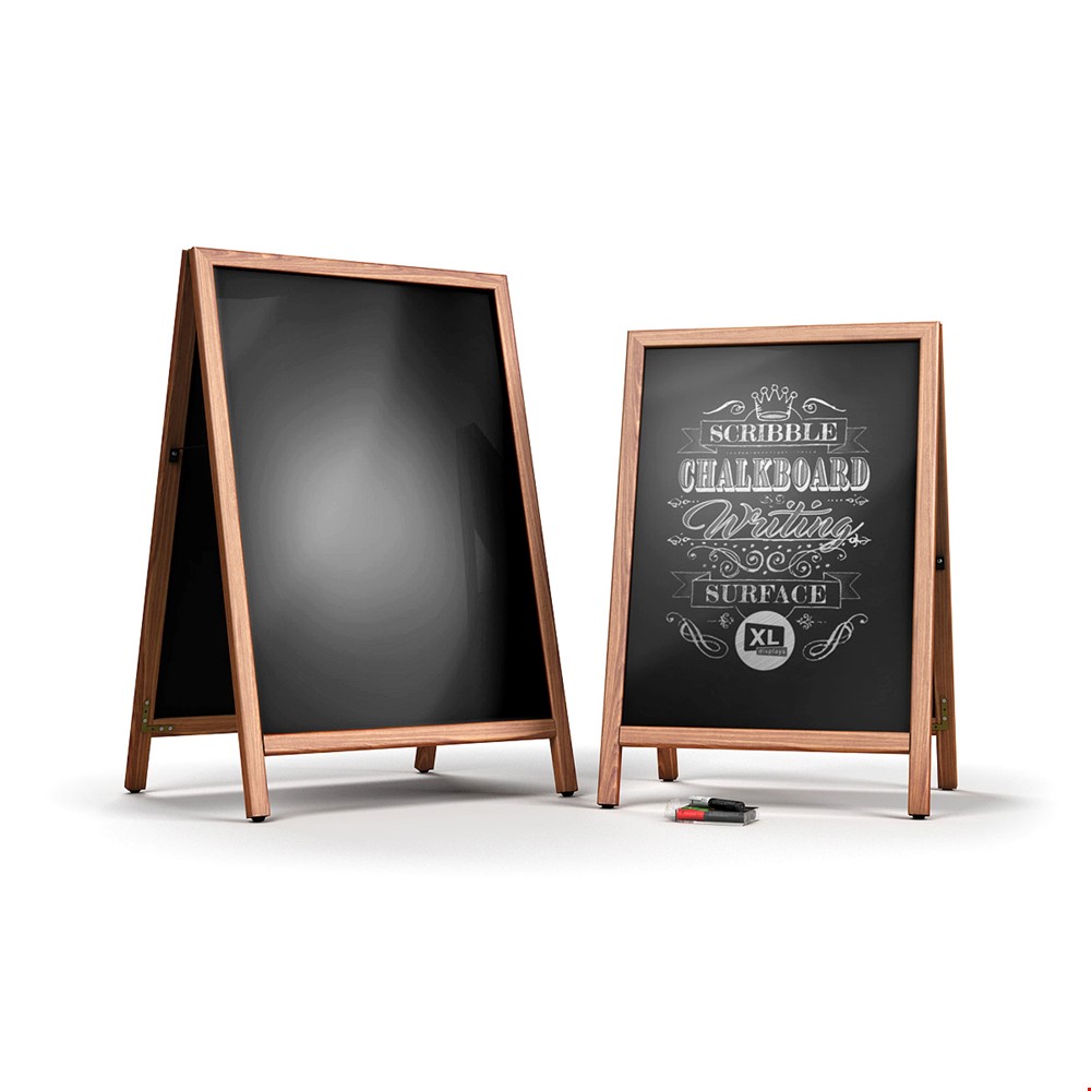 SCRIBBLE® Slide-In Double Sided Chalkboard Sign