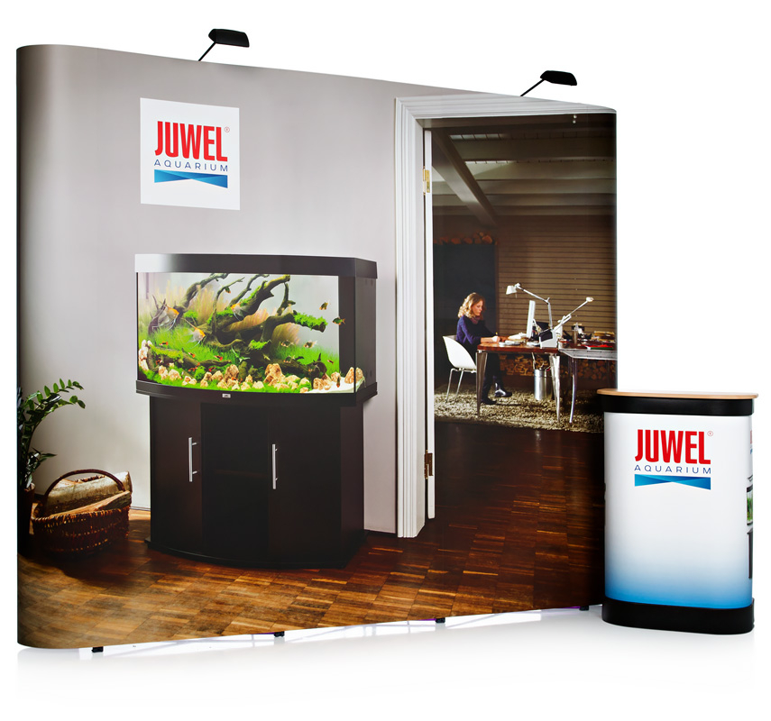 3x3 Double Sided Straight Pop Up Stand