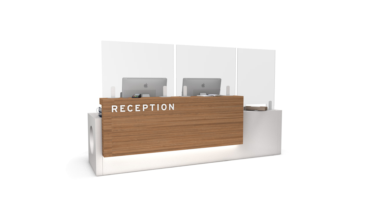 Perspex Reception Sneeze Guard Screen Perspex Reception Screen UK