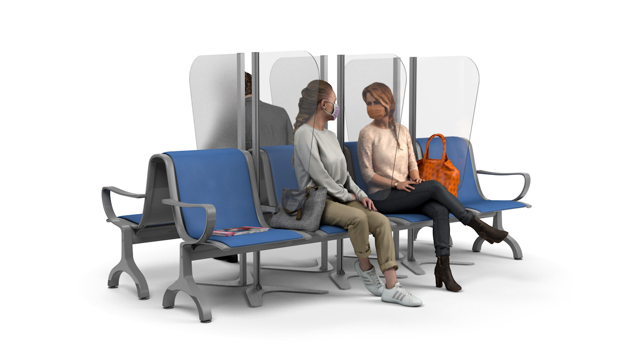 achoo patient waiting room divider screen