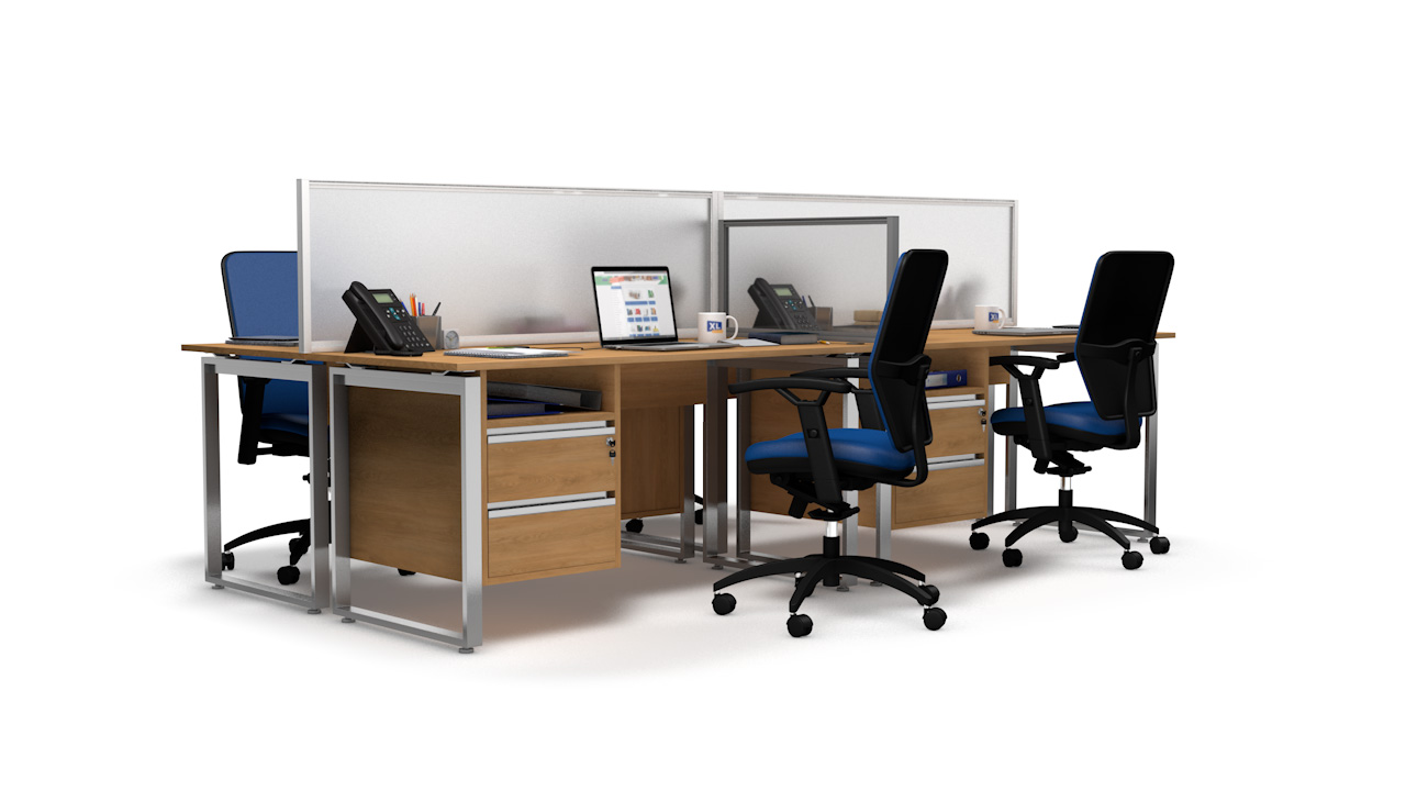 frontier glazed office screen desk dividers