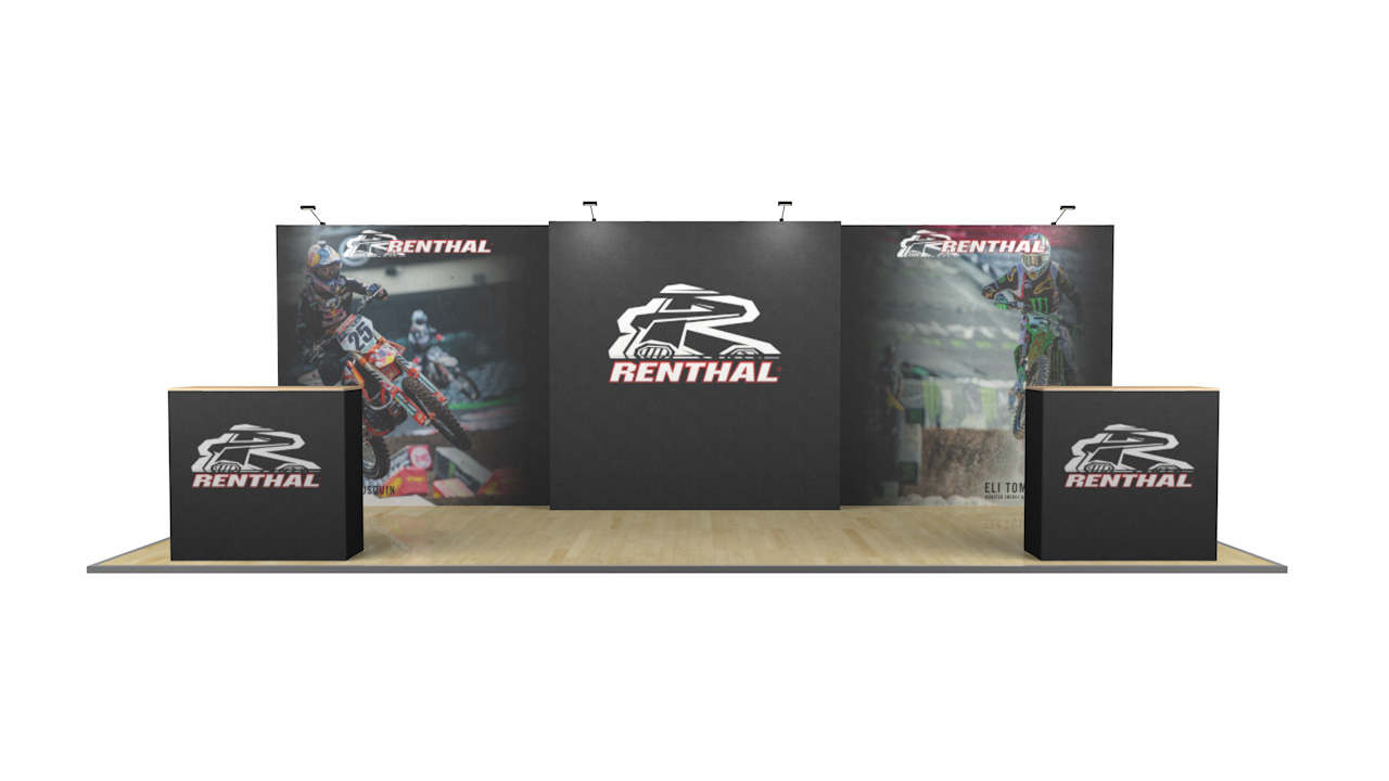 7m Stretch Fabric Backwall Exhibition Stand