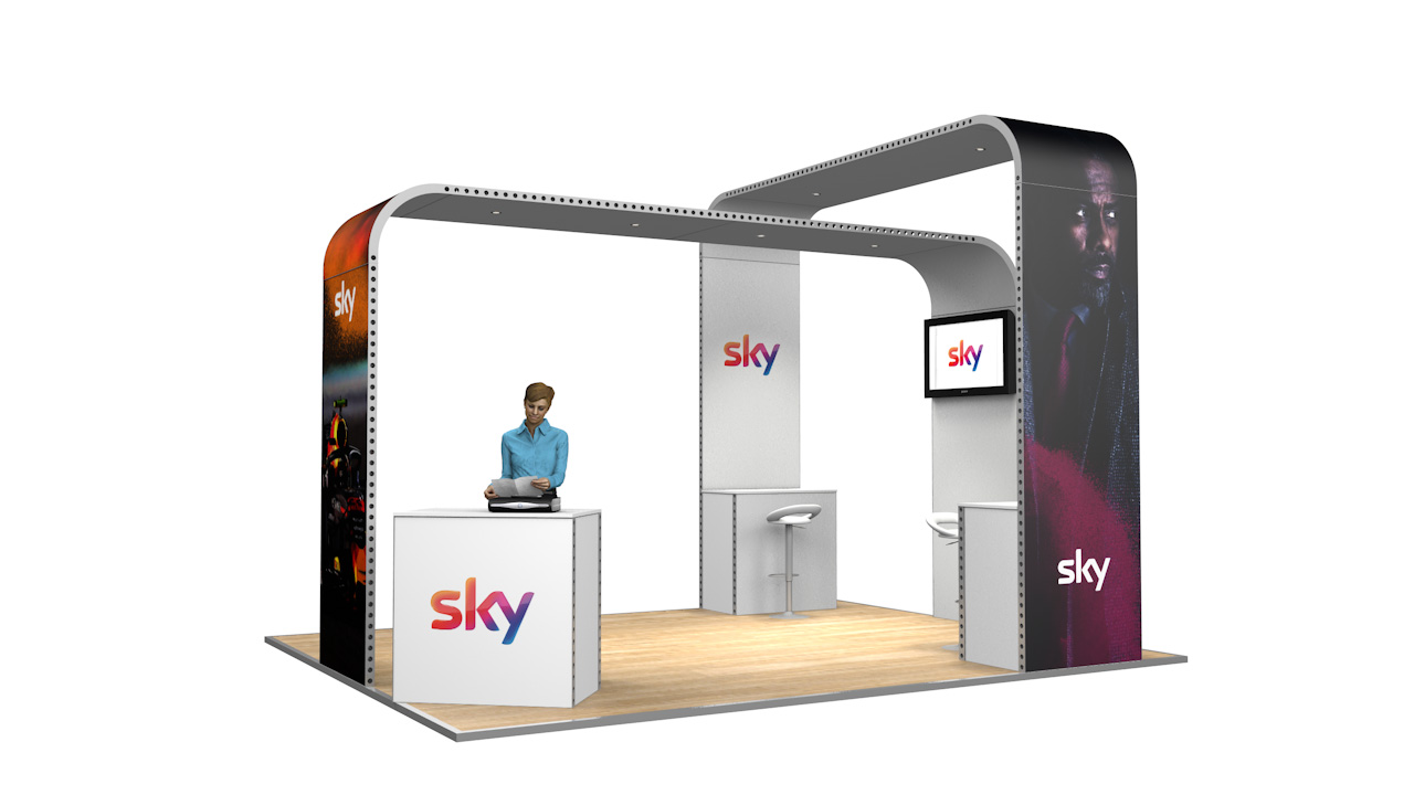 Integra<sup>®</sup> Exhibition Stand 5m x 4m Island Kit 18 - To Hire