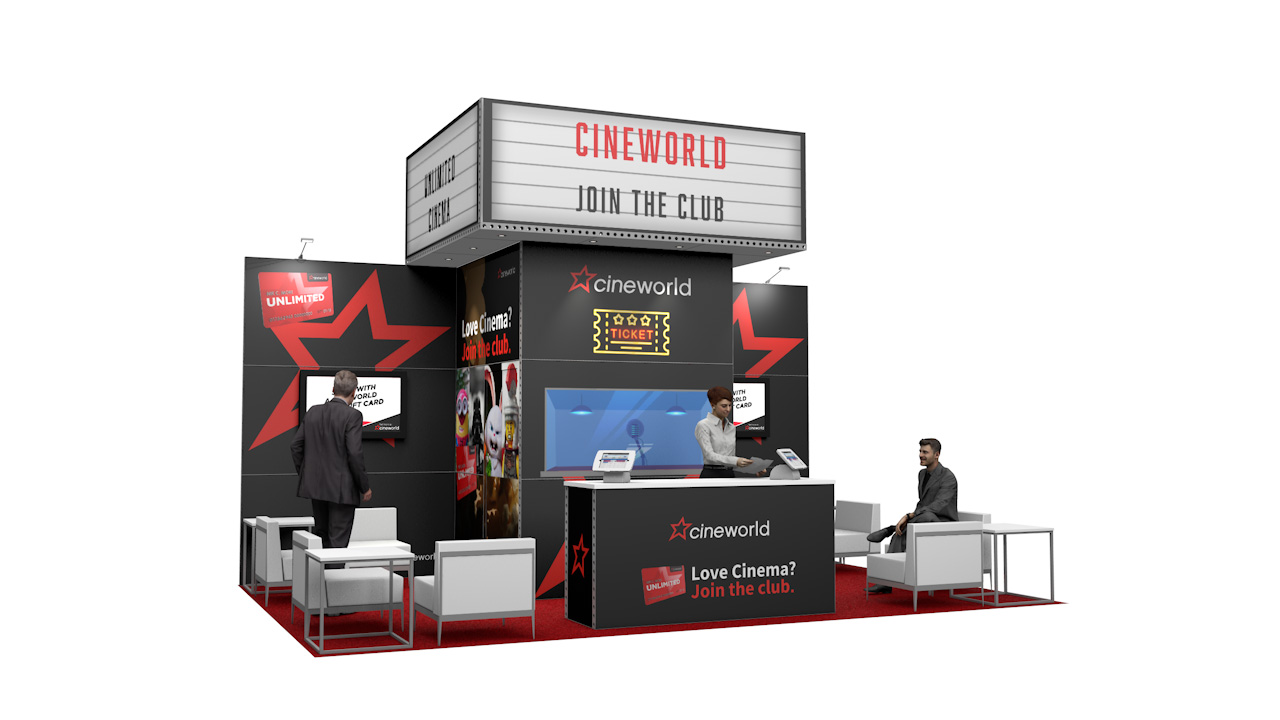 Integra<sup>®</sup> Exhibition Stand 6m x 4m Backwall Kit 27 - To Hire