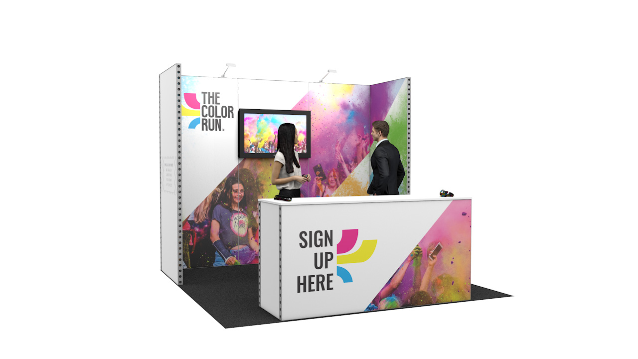 Integra<sup>®</sup> Exhibition Stand 3m x 3m Backwall Kit 35 - To Hire