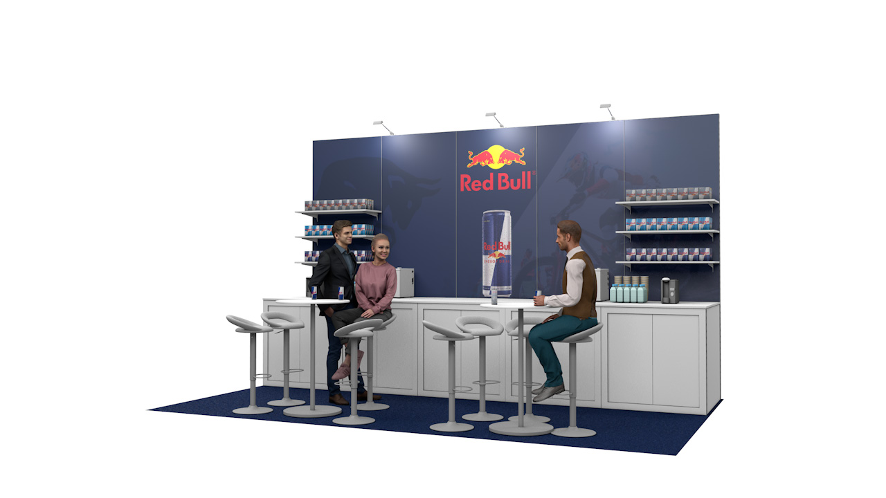 Integra<sup>®</sup> Exhibition Stand 5m x 3m Backwall Kit 41 - To Hire
