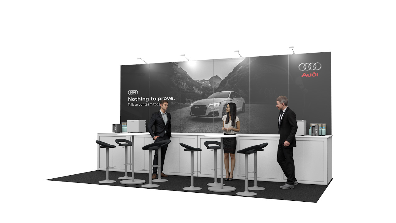 Integra<sup>®</sup> Exhibition Stand 6m x 3m Backdrop Kit 42 - To Hire