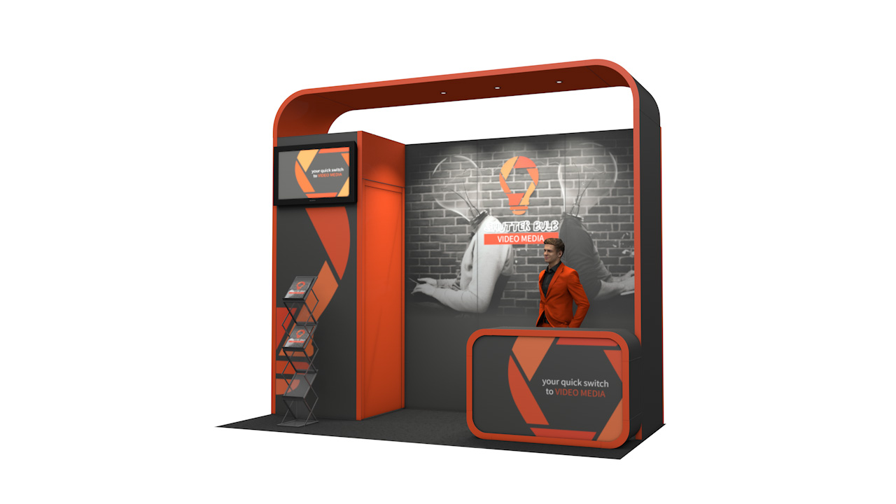 Integra<sup>®</sup> Exhibition Stand 4m x 2m Backwall Kit 9 - To Hire
