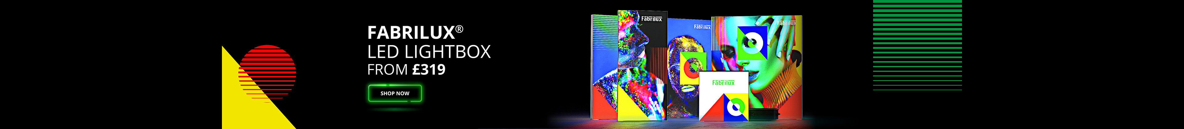 FABRILUX LED Lightbox Pop Up Stands