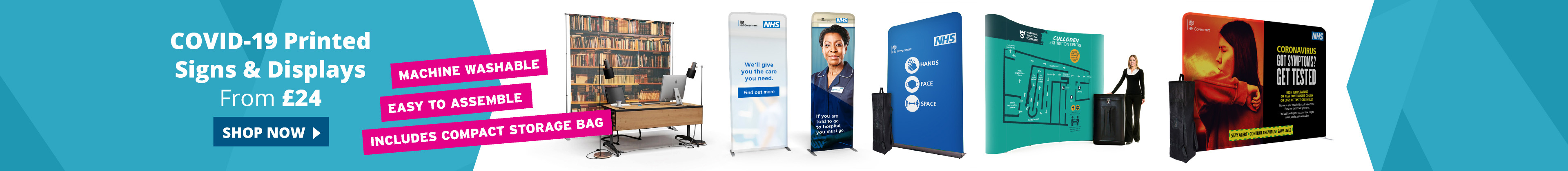 Printed Fabric Displays by XL Displays UK