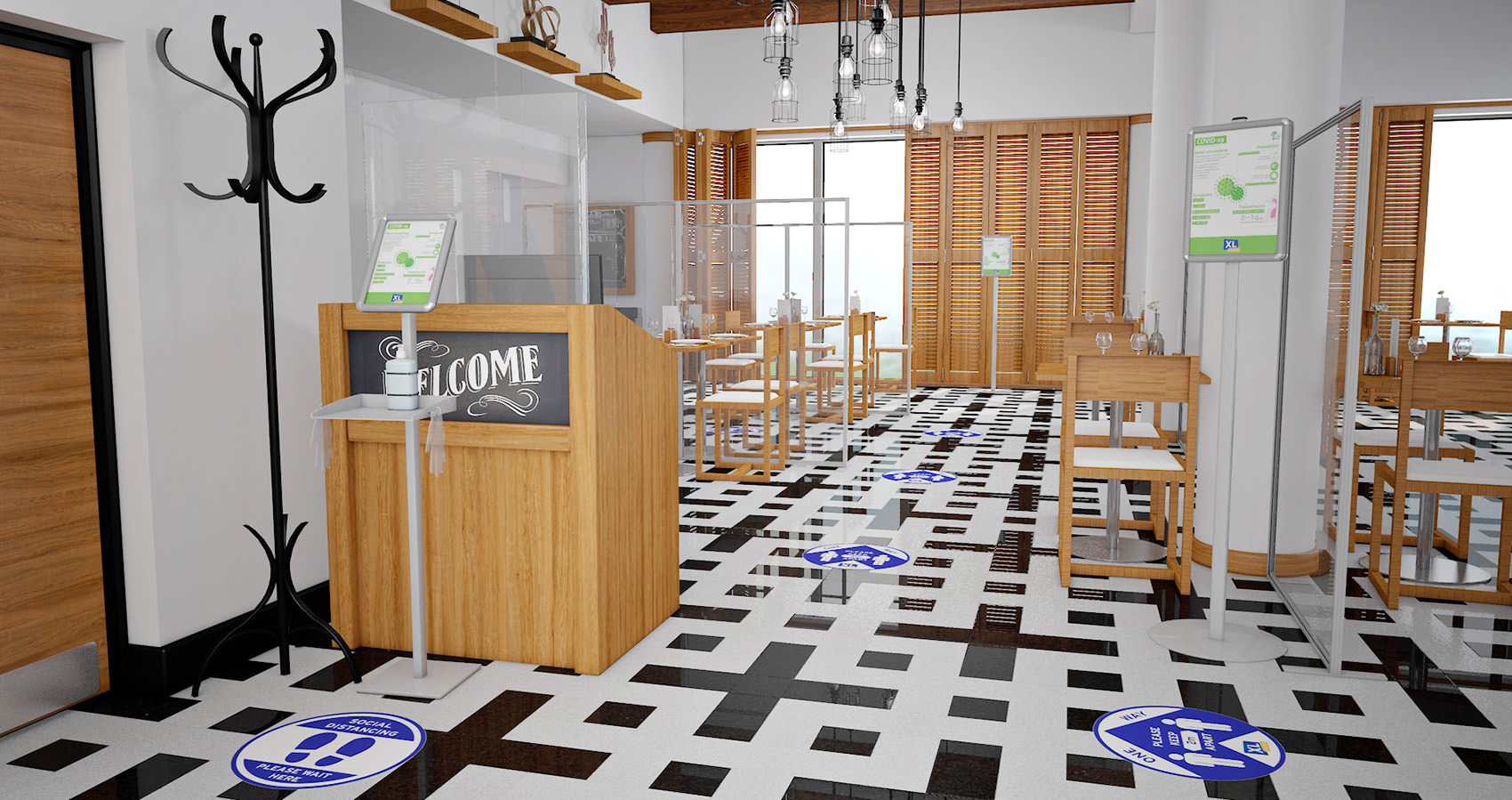 Social Distancing Screens for Restaurants UK