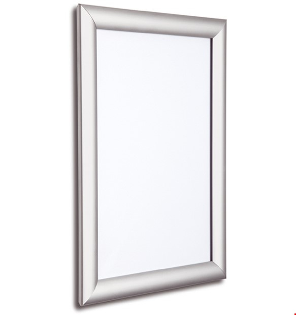 25mm Anodised Silver Snap Open Poster Frame