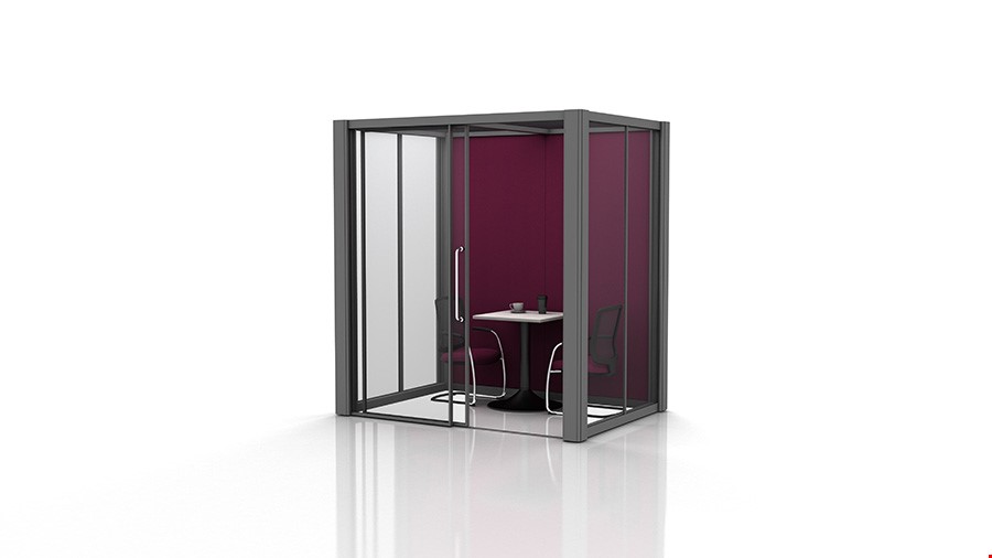 2m x 1.5m Glass Office Pods