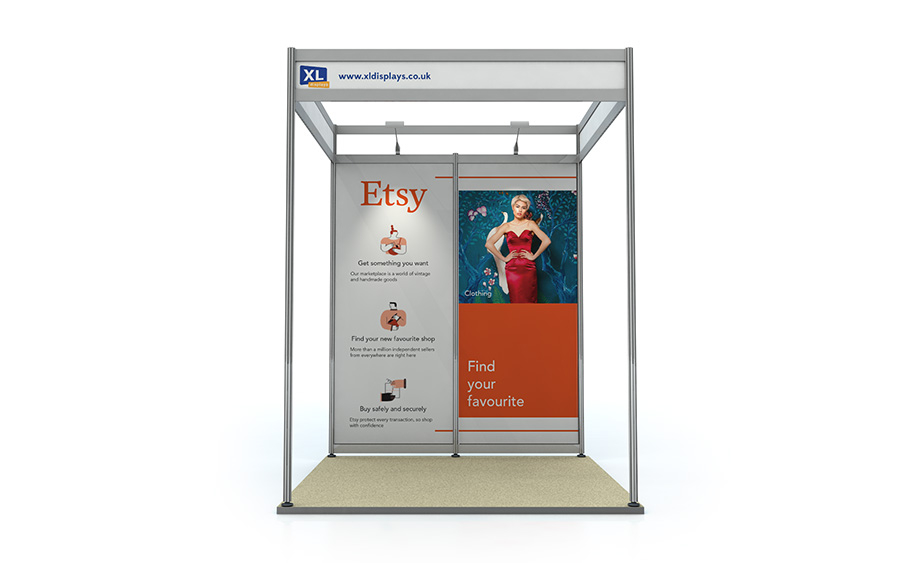Foamex Back Wall for a 2m x 2m Shell Scheme