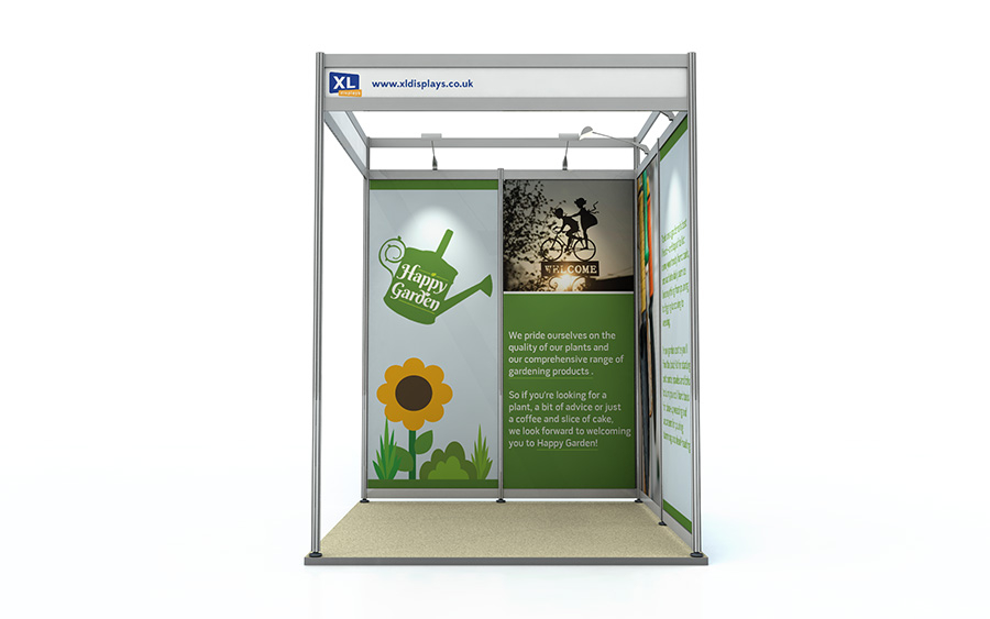 L-Shaped 2m x 2m Foamex Exhibition Shell Scheme