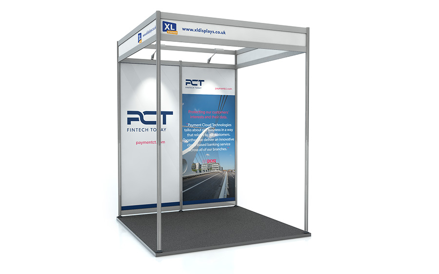 2m x 2m PVC Back Wall Exhibition Shell Scheme