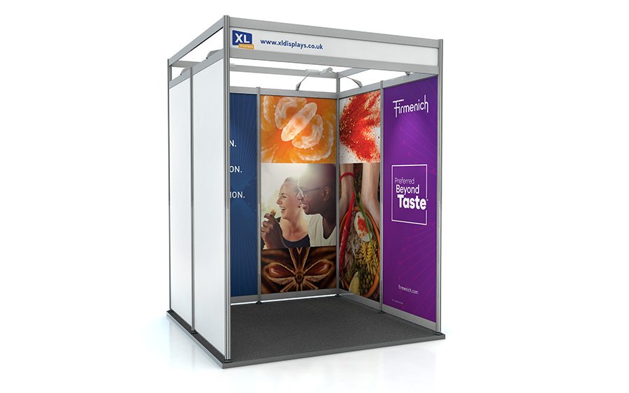 2m x 2m U-Shape Shell Scheme Exhibition Stand PVC Graphics