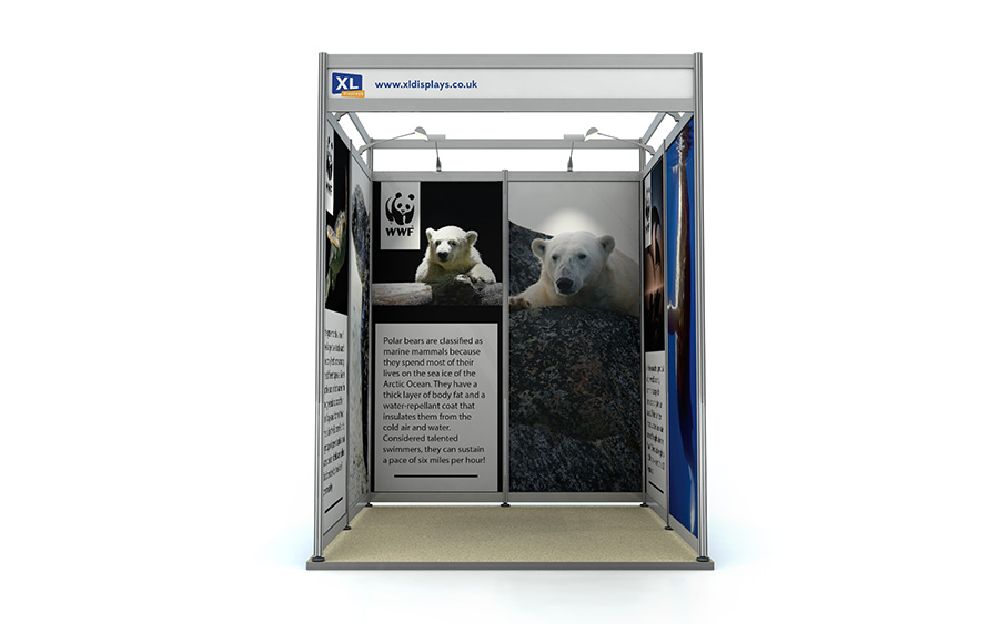 Foamex Graphics to Suit a 2m x 2m U-Shape Shell Scheme