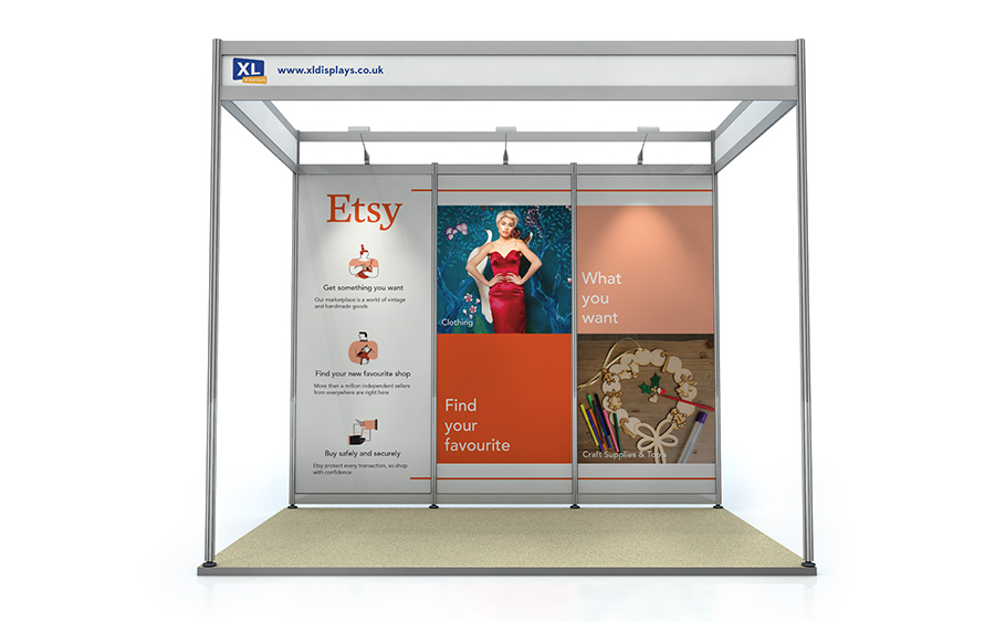 PVC Graphics to Suit a 2m x 3m Shell Scheme Back Wall