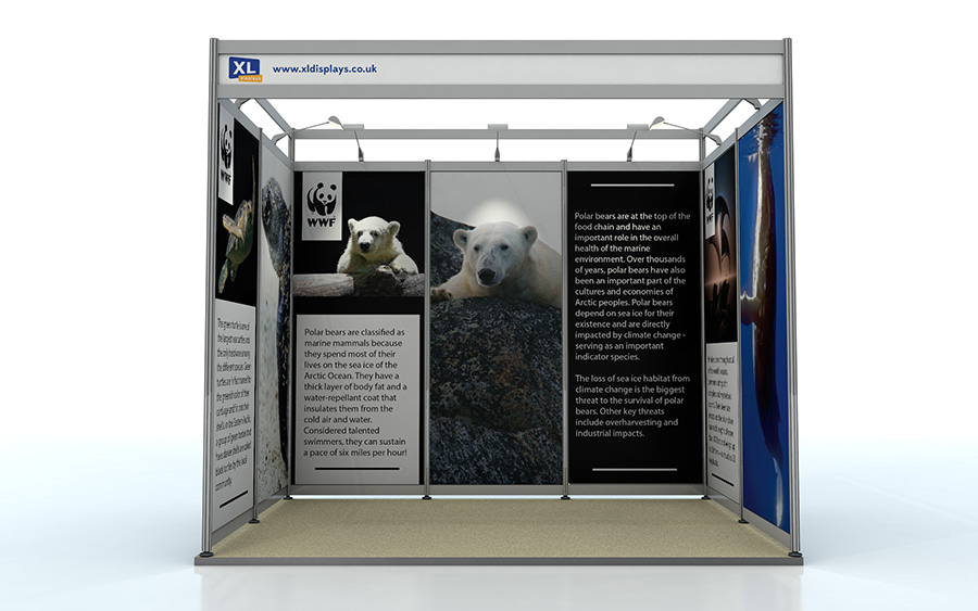 Foamex Graphic Panels to Suit a 2m x 3m Exhibition Shell Scheme