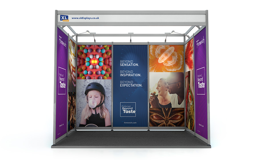 PVC Printed Panels for 2m x 3m Shell Scheme Exhibition Space