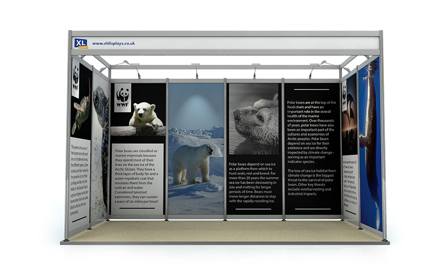 PVC Graphics to Suit a 2m x 4m U-Shape Shell Scheme