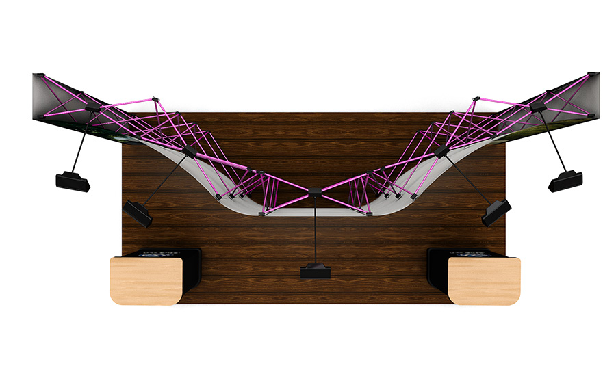 Pop Up Exhibition Stand Back Wall Plan View