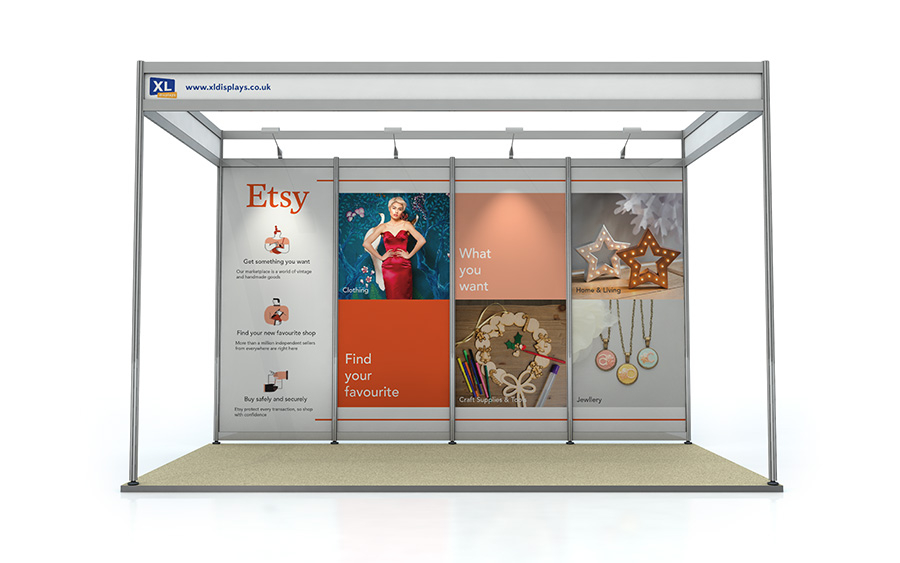 Foamex Graphics to Suit a 2m x 4m Shell Scheme
