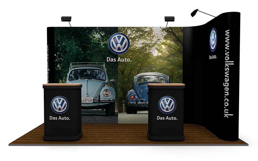 Exhibition Stand 2m x 4m Linked Pop Up Stand