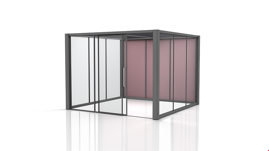 3m x 3m Premium Freestanding Glass Meeting Booth