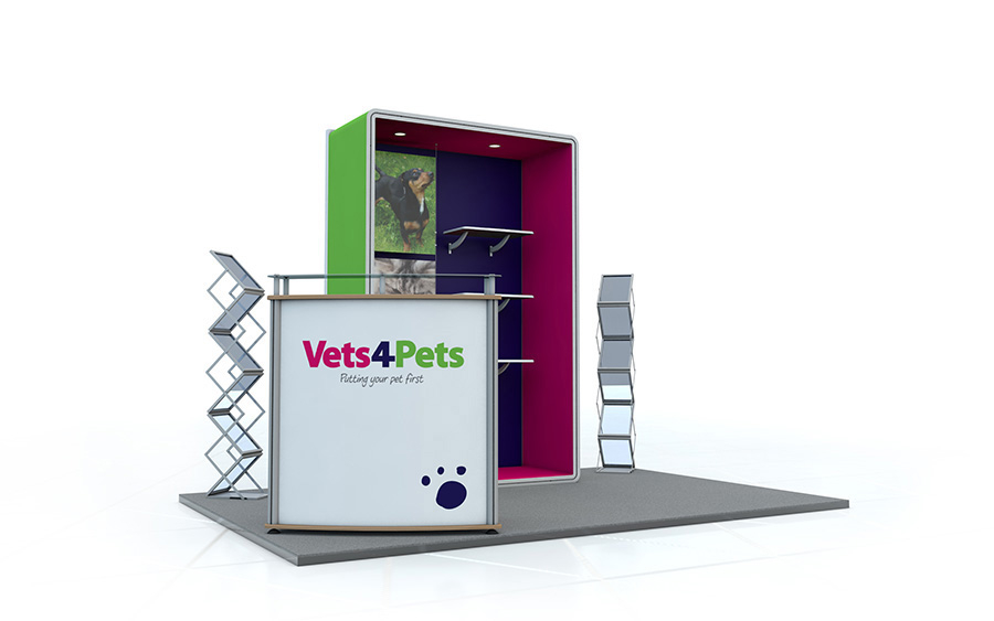 3m x 3m Custom Linear Exhibition Stand