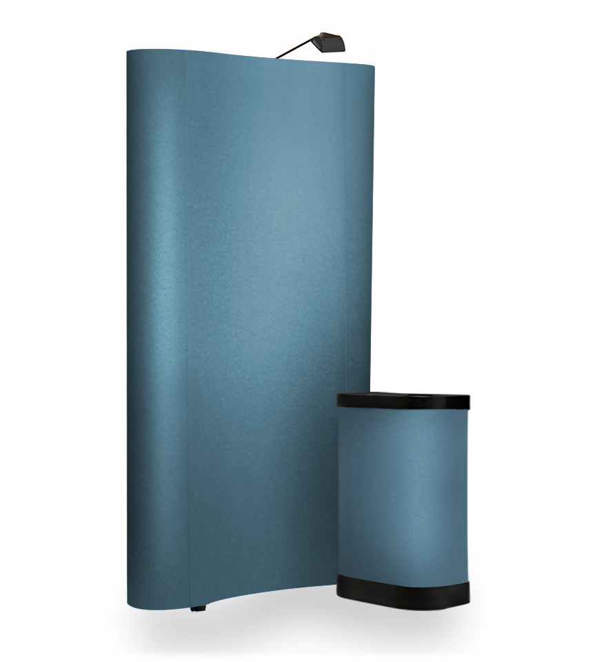 Curved 3x1 Pop Up Display Stand