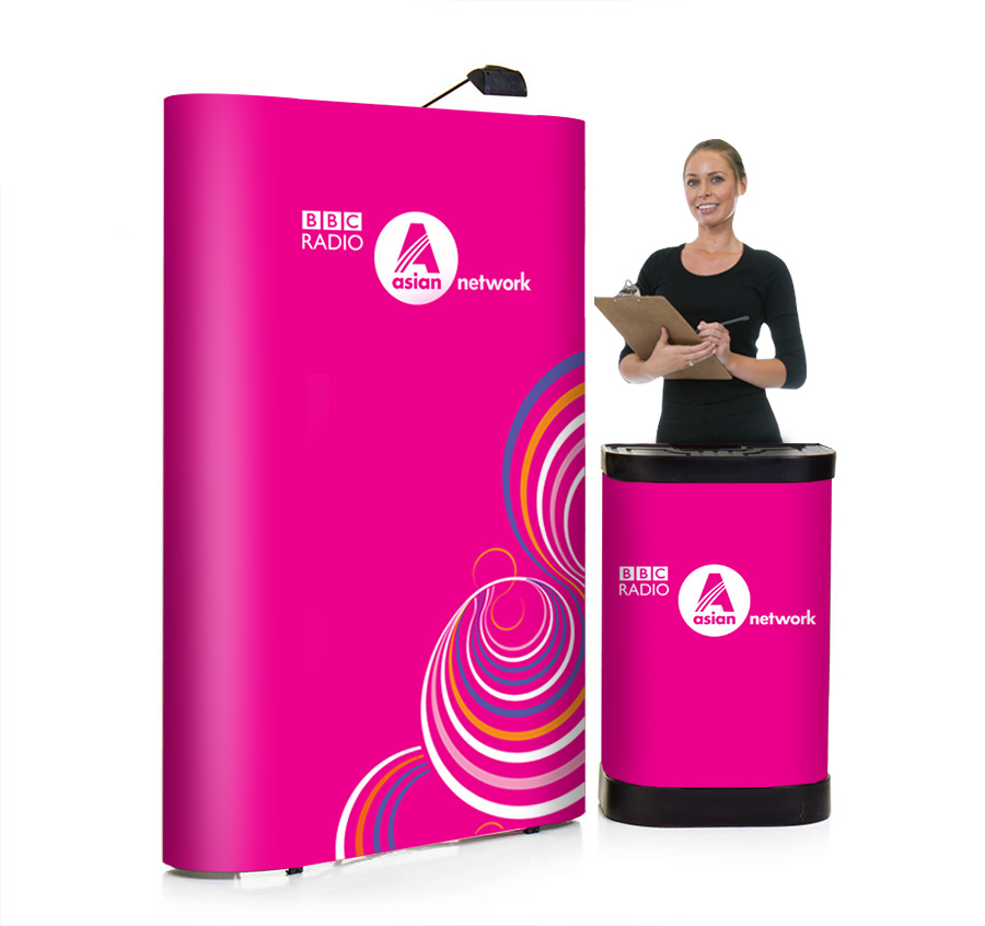 3x1 Straight Midi Pop Up Display Stand Kit