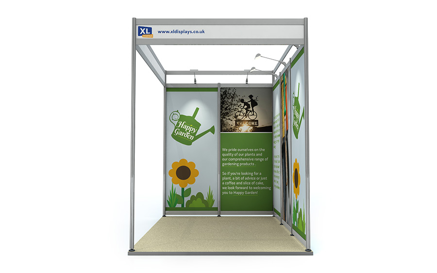 Foamex Graphics to Suit a 3m x 2m L-Shape Shell Scheme