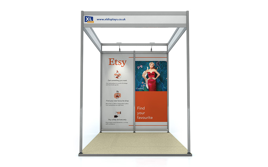 Foamex 3m x 2m L-Shape Shell Scheme Graphic Panels
