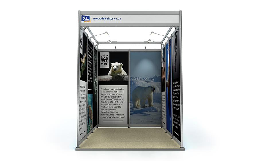 Foamex Graphics to Suit a 3m x 2m U-Shaped Shell Scheme