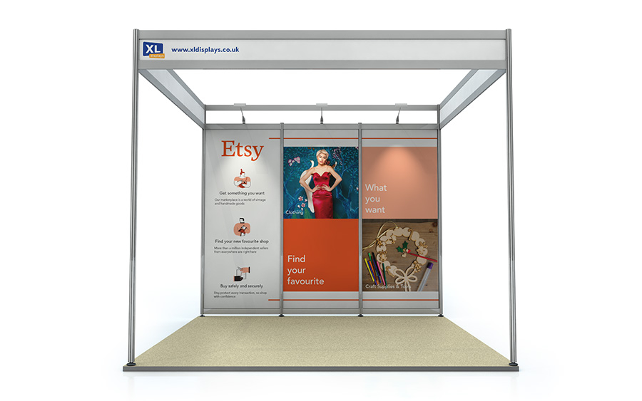Foamex Graphic Panels to Suit a 3m x 3m Shell Scheme Back Wall