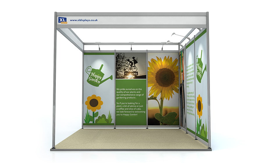Foamex Graphics to Suit a 3m x 3m L-Shape Shell Scheme