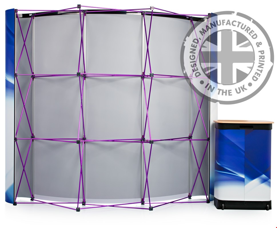 Reverse of 3x3 Pop Up Stand Frame
