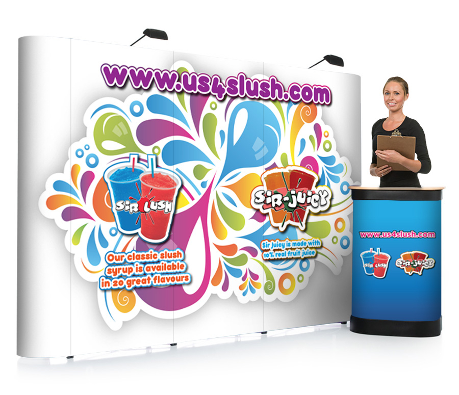 3x3 Midi Pop Up Stand - Straight