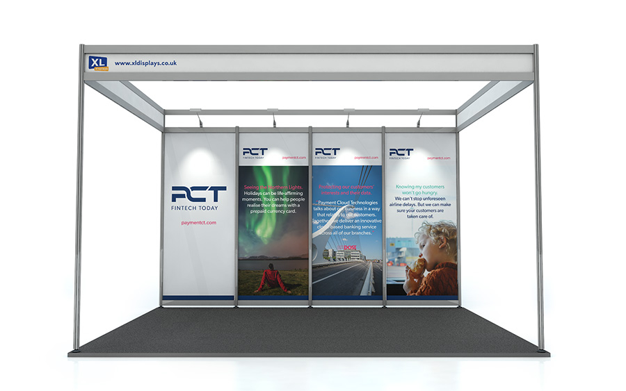 PVC Graphics to Suit a 3m x 4m Shell Scheme Back Wall