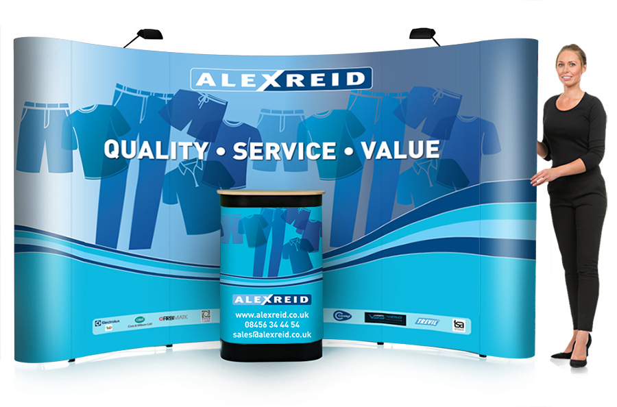 3x4 Curved Midi Pop Up Display System