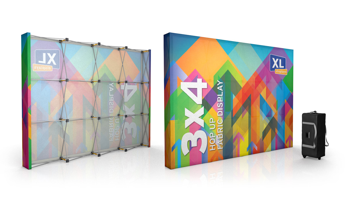 3x4 Impact Hop Up Stand Fabric Display Stands