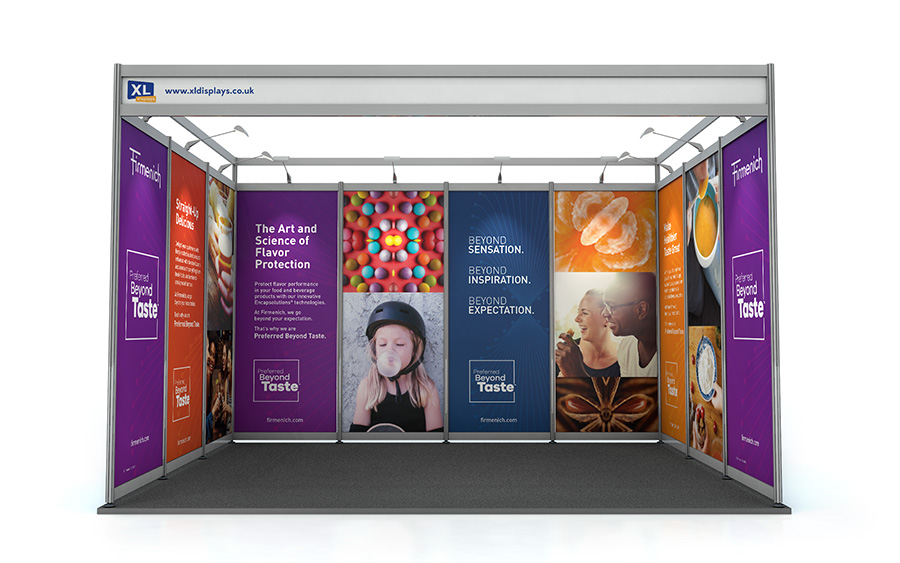 PVC Graphics to Suit a 3m x 4m U-Shape Shell Scheme