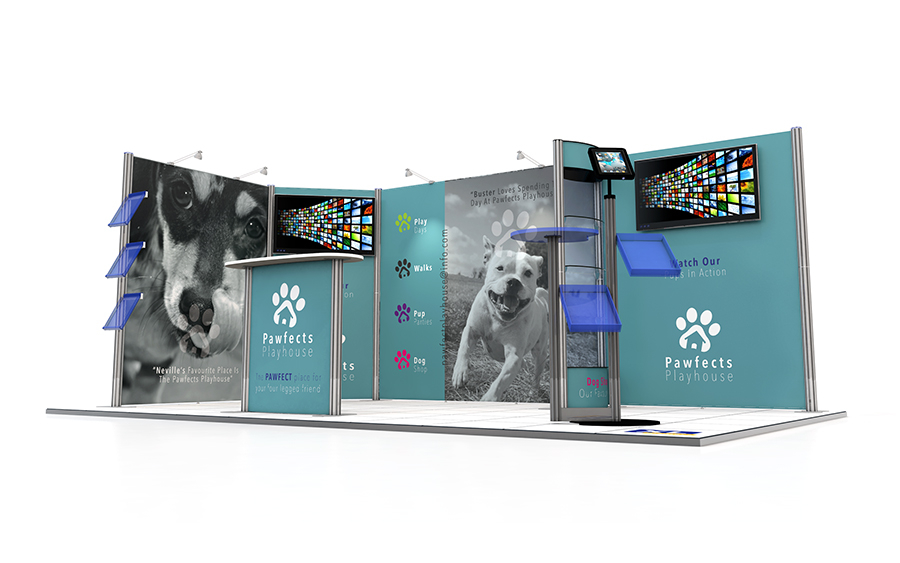 3m x 5m Centro Exhibition Stand 