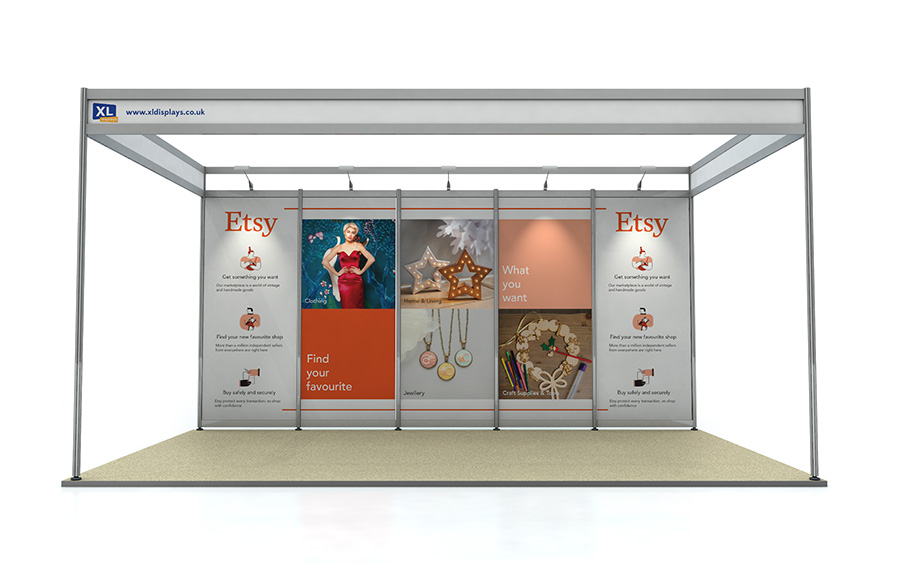 Foamex Graphics to Suit a 3m x 5m Shell Scheme Back Wall